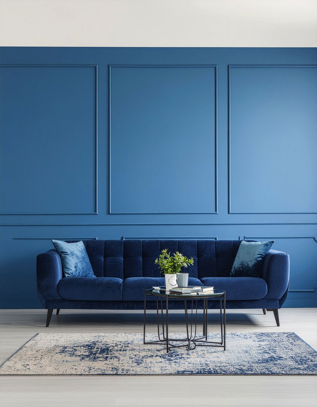 Monochrome living room - 30 living room color blocking ideas