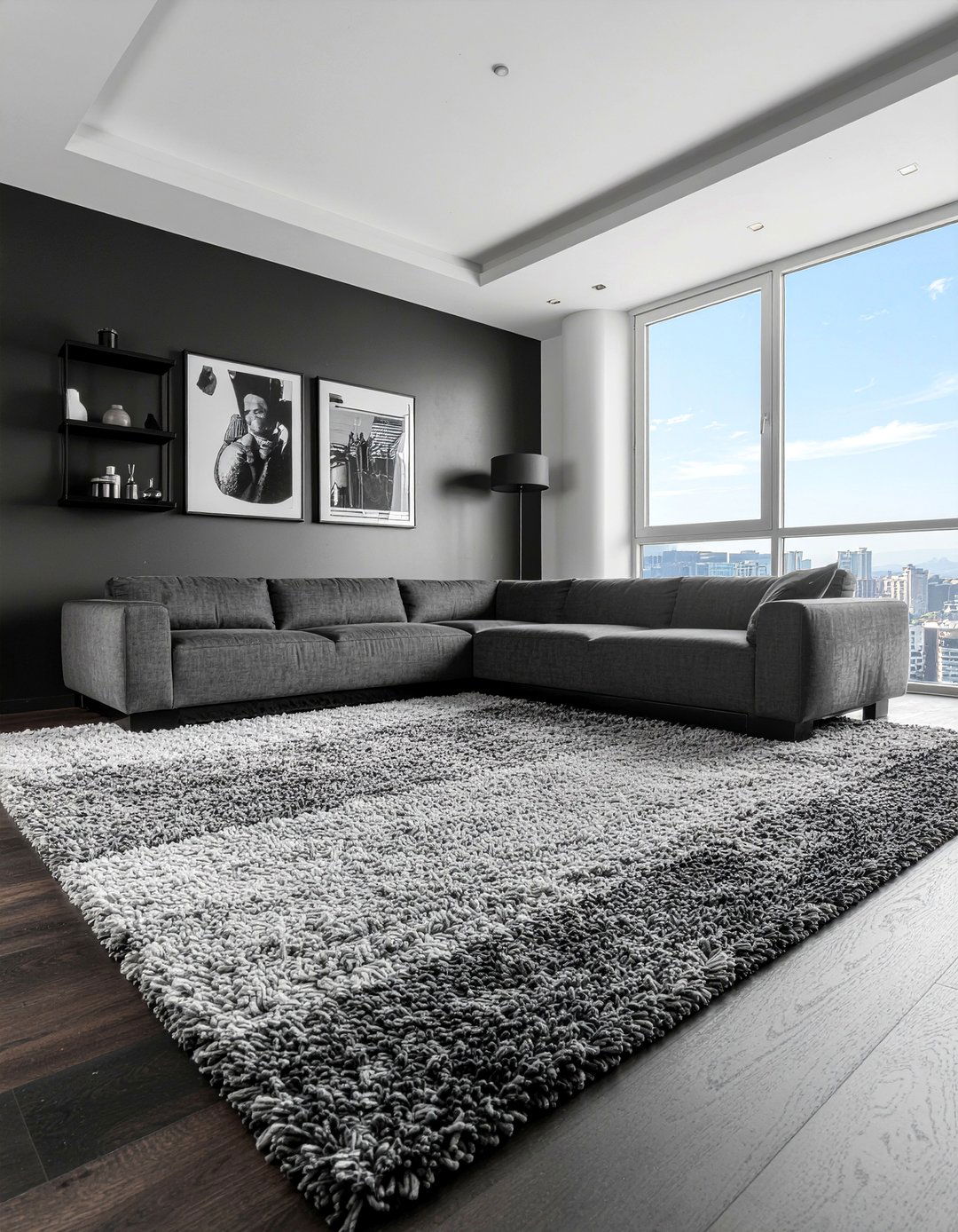 Monochrome living room - 30 model home living room ideas