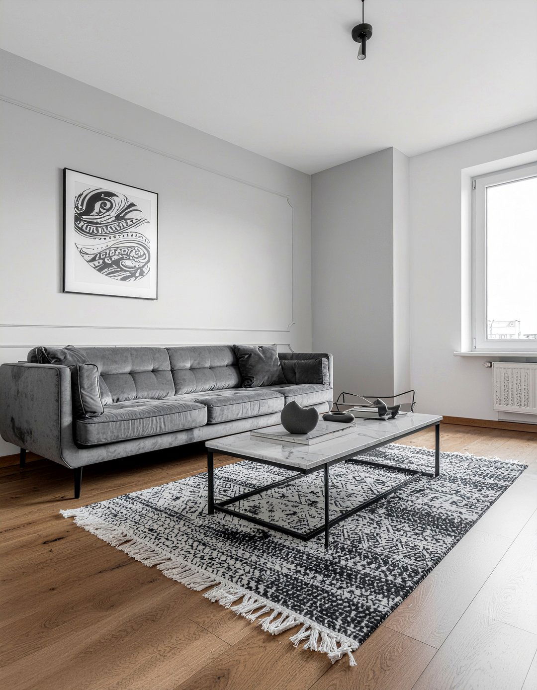 Monochrome living room - 30 modern living room ideas