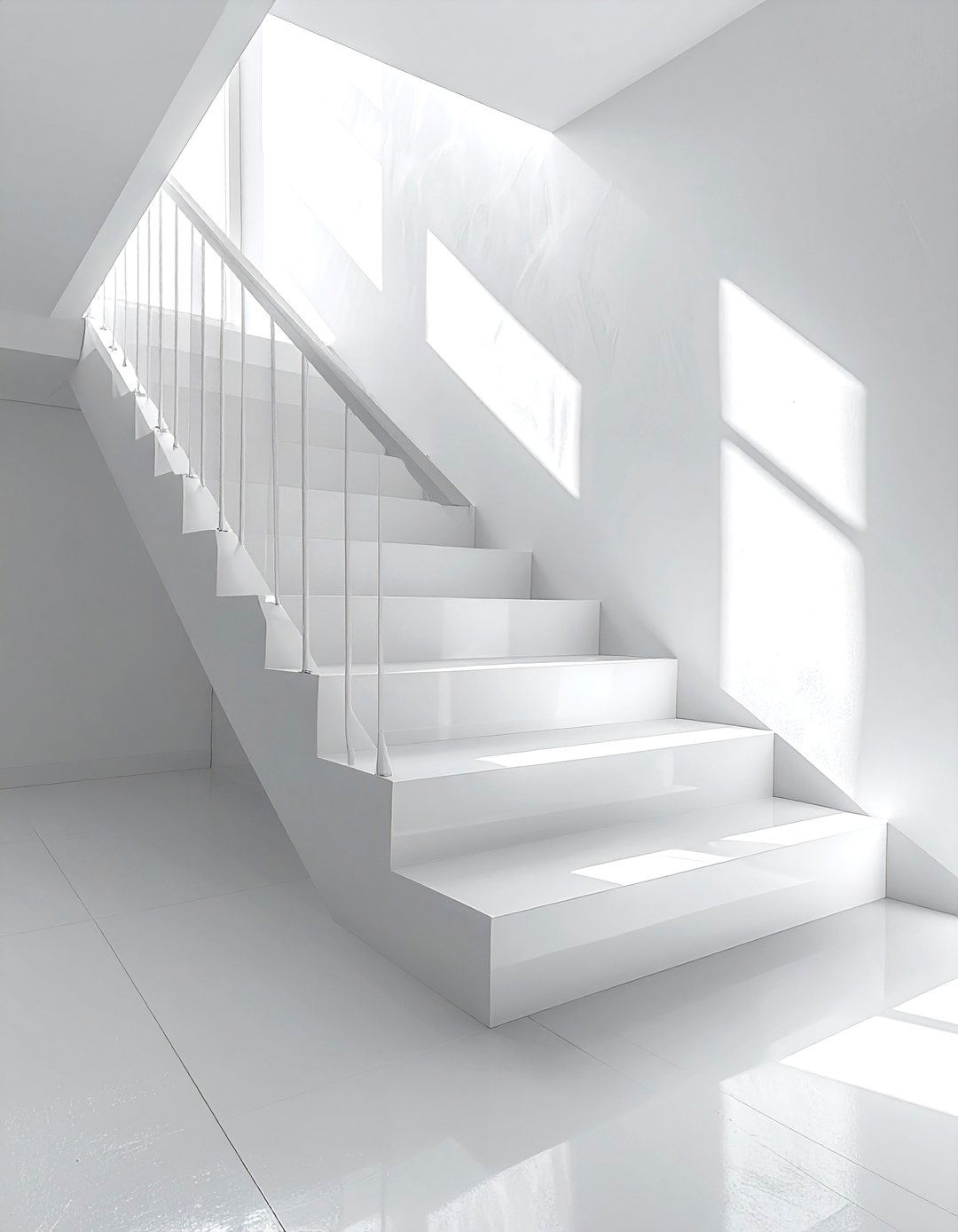 Monochrome staircase design - 30 stairway decor ideas