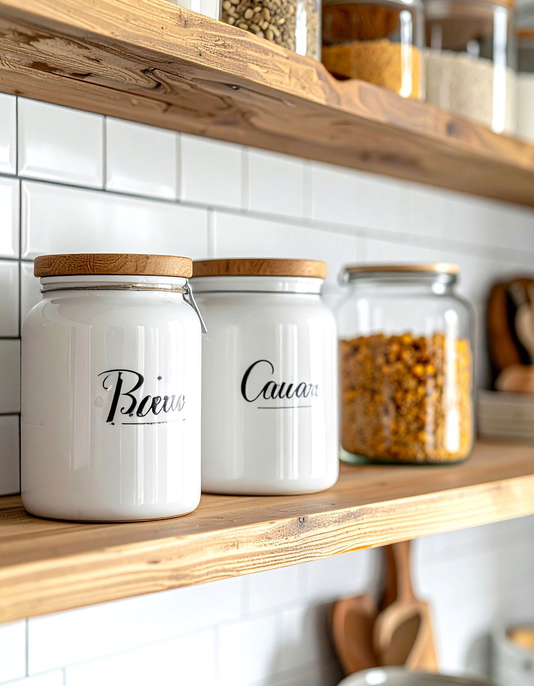 Monogrammed Storage Canister - 30 monogrammed decor ideas