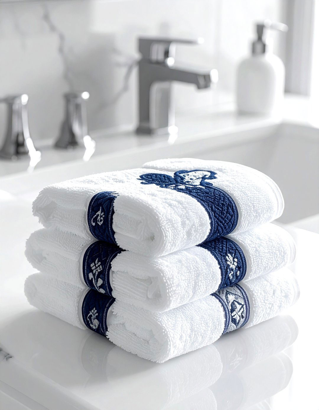 Monogrammed hand towels - 30 easy decor ideas