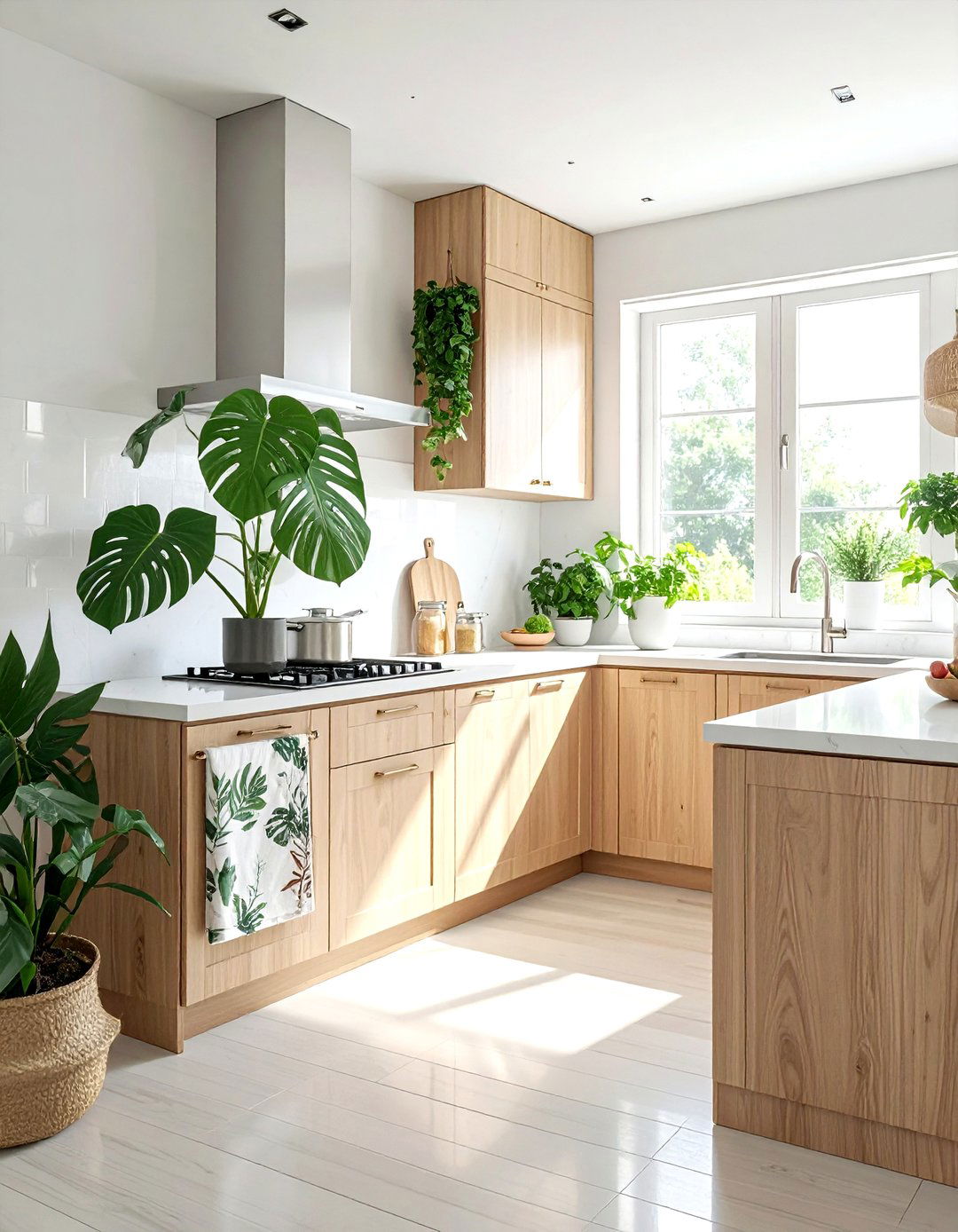 Monstera Kitchen - 30 monstera decor ideas