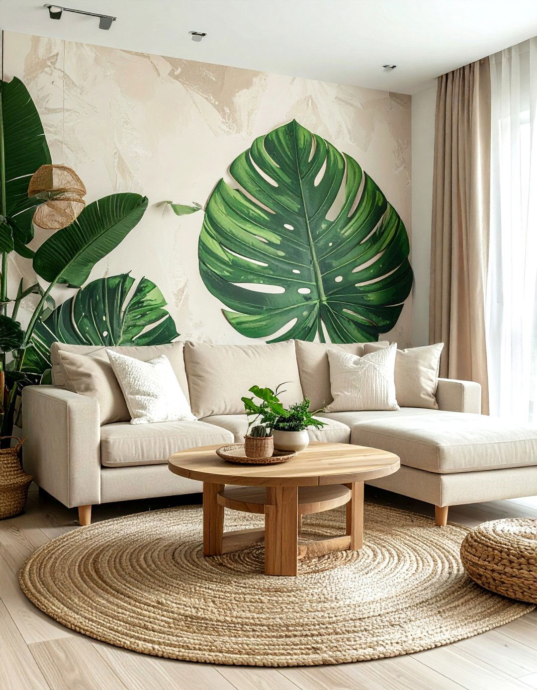 Monstera Leaf Wallpaper - 30 monstera decor ideas