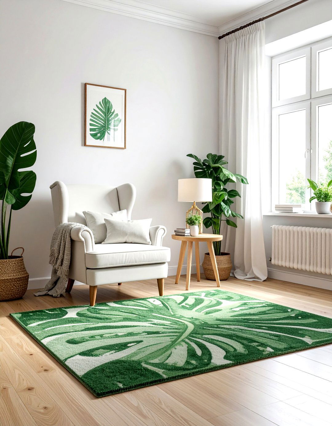 Monstera Rug - 30 monstera decor ideas