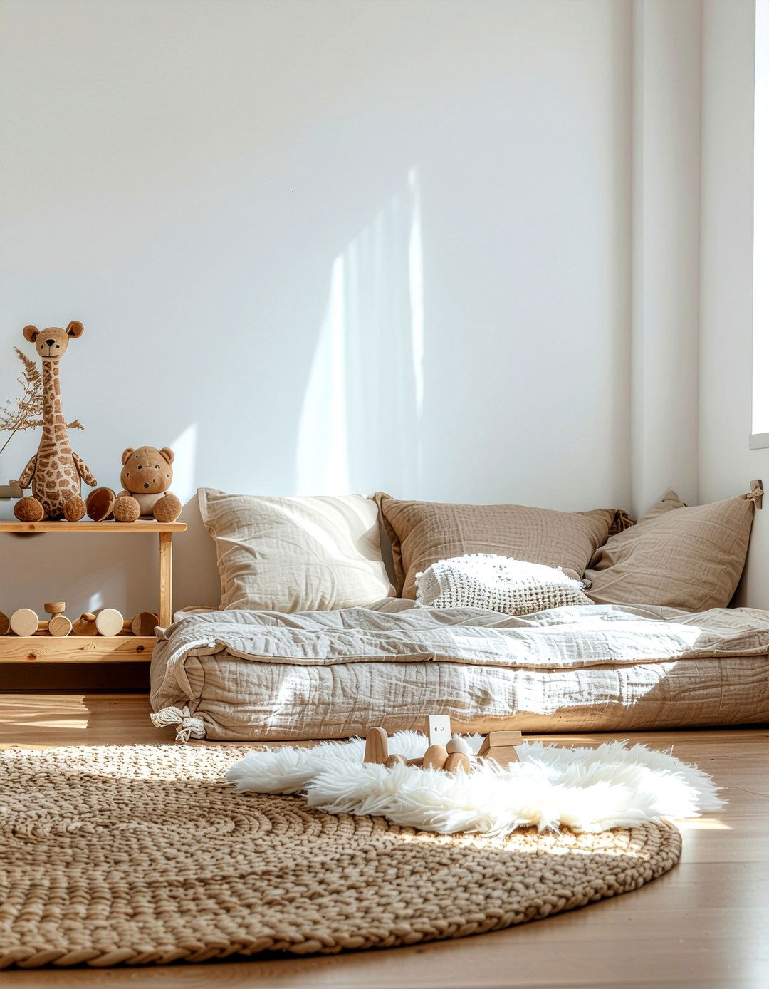 Montessori Floor Bed - 30 preschooler bedroom ideas