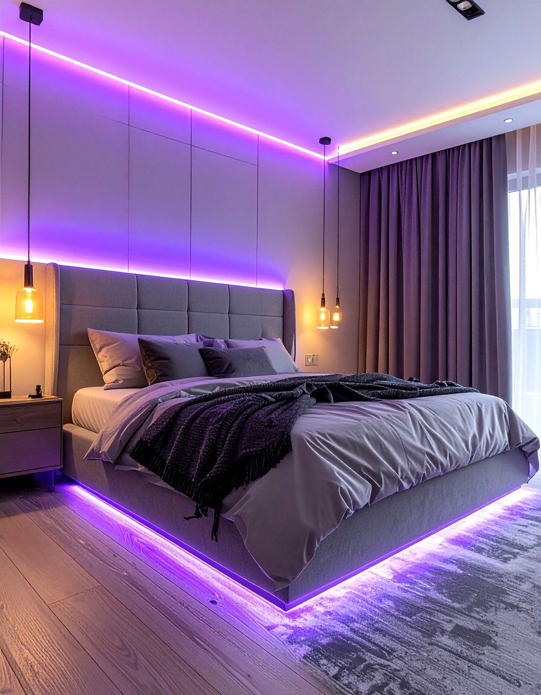 Mood Lighting Strip - 30 romantic decor ideas