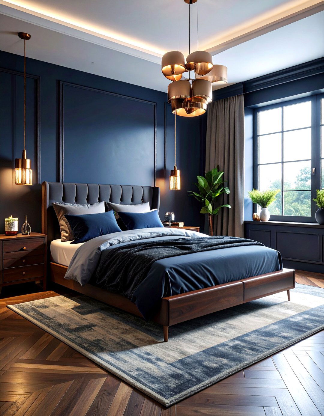 Moody Dark Bedroom - 30 model home bedroom ideas