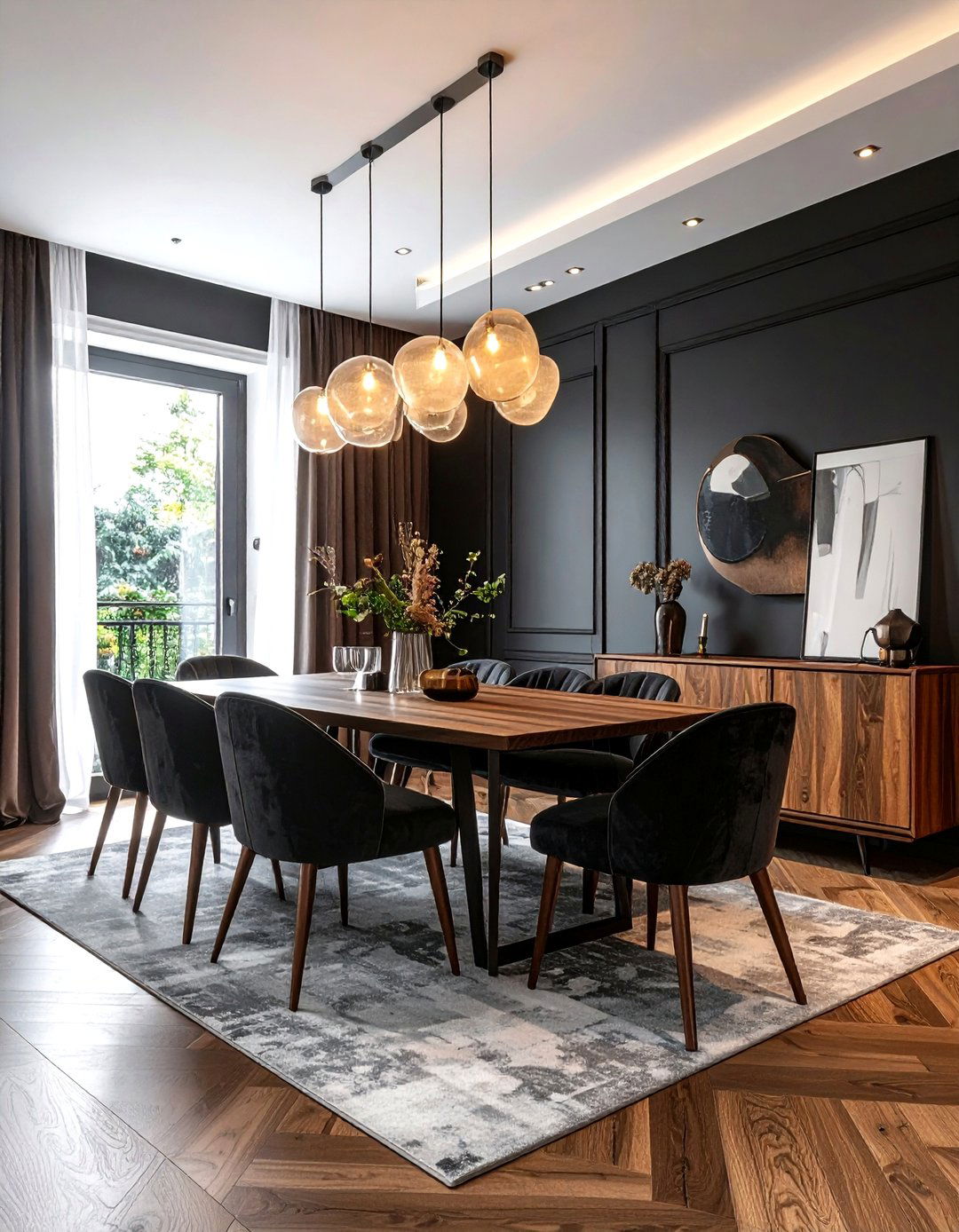 Moody Dark Dining Room - 30 popular dining room ideas