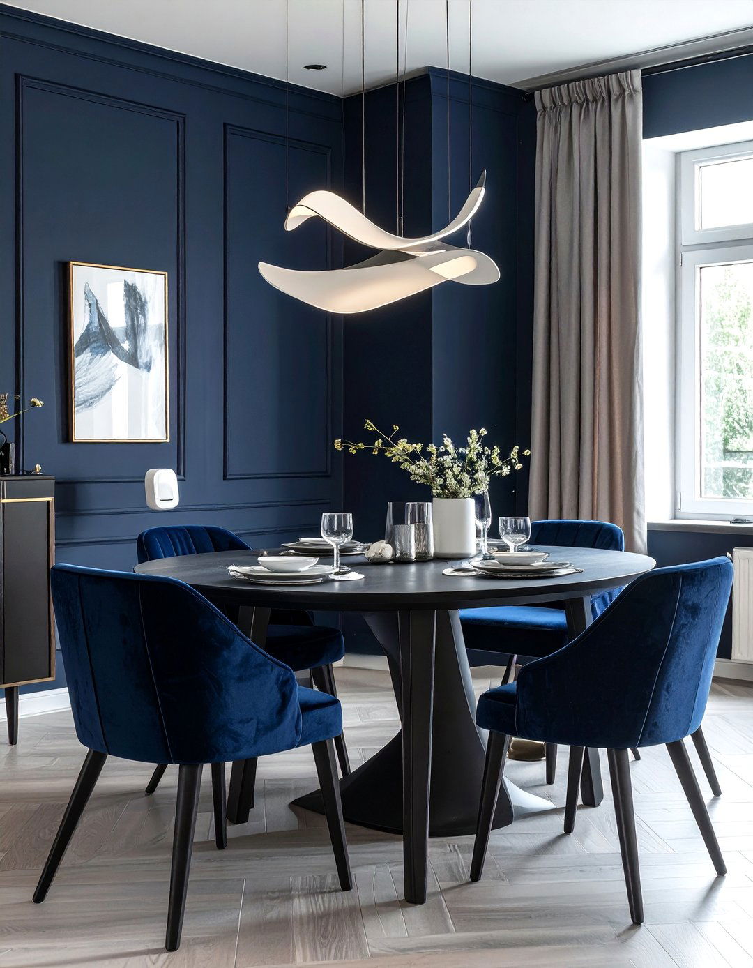 Moody Dark Dining Room - 30 dining room dimmer ideas