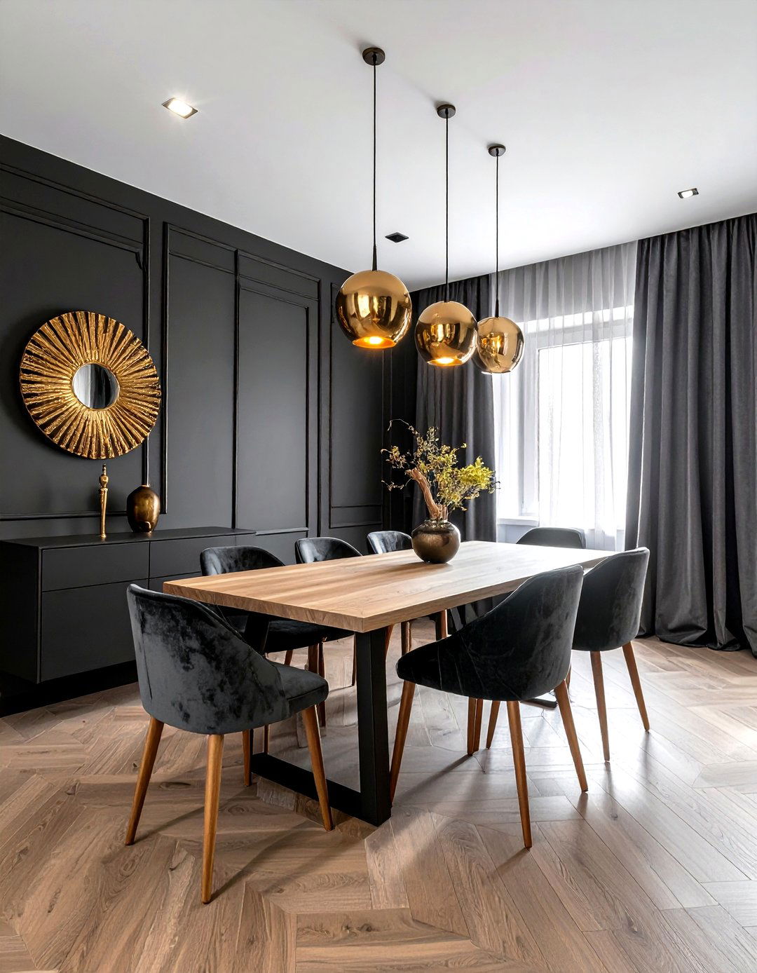 Moody Dark Dining Room - 30 highlight dining room ideas