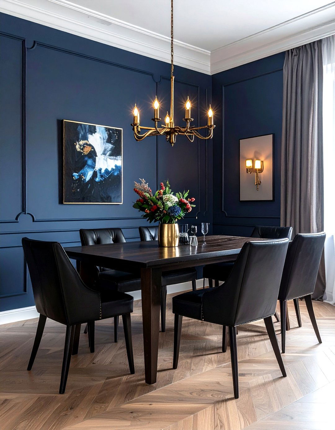 Moody Dining Room - 30 layered dining room ideas