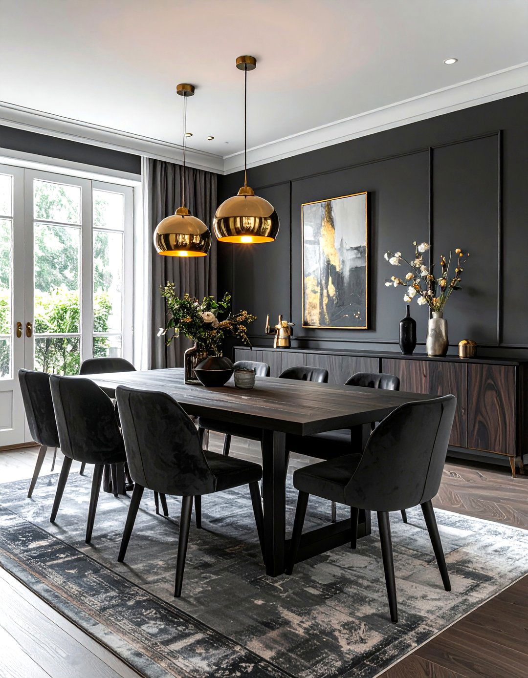 Moody Dining Room - 30 refreshed dining room ideas