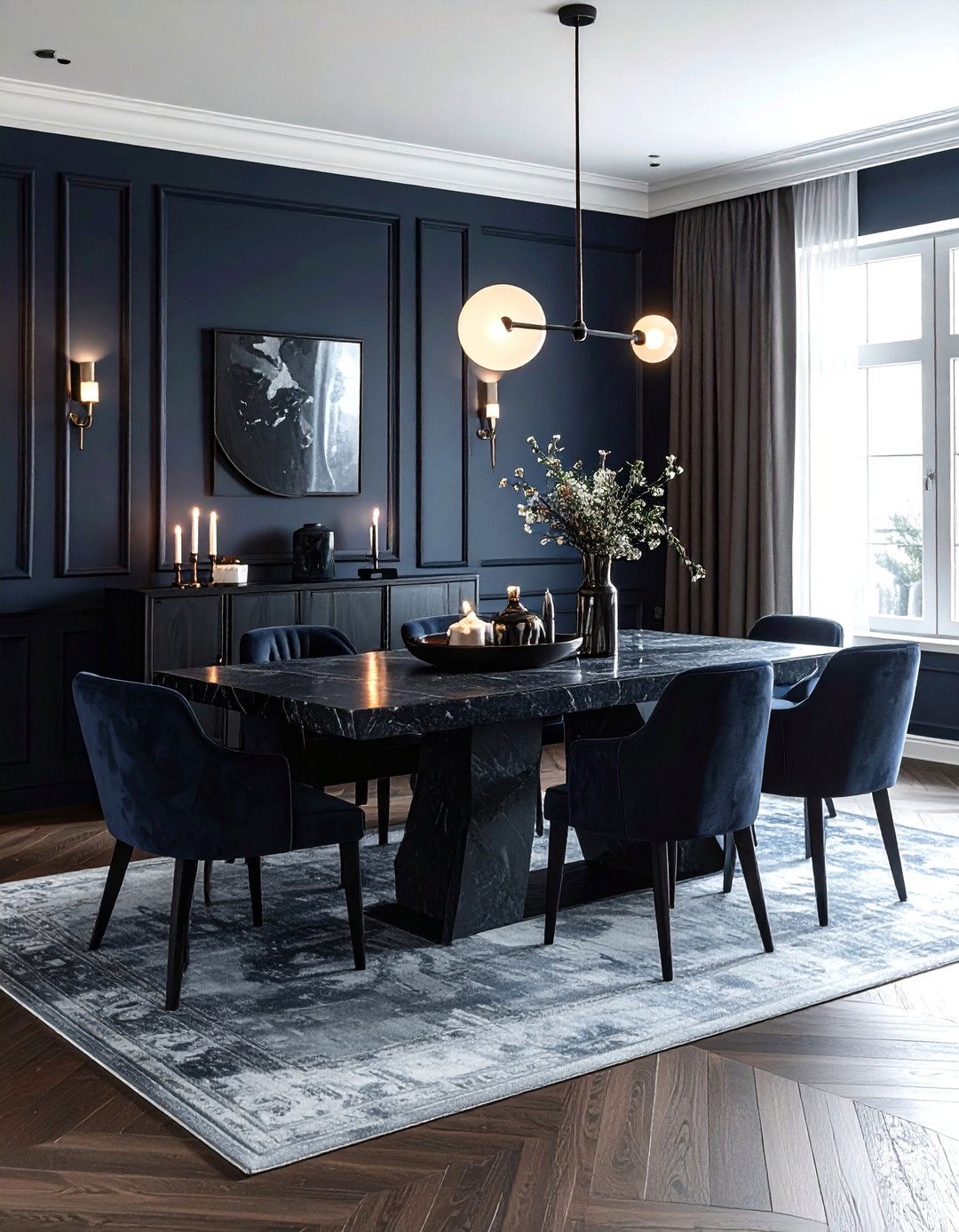 Moody Dining Room - 30 talking point dining room ideas