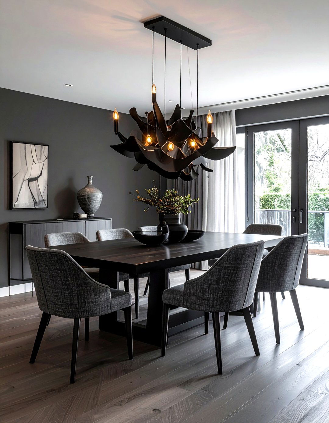 Moody Dining Room Chandelier - 30 dark decor ideas