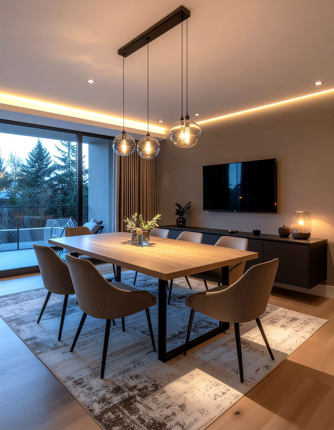 Moody Dining Room Lighting - 30 night dining room ideas