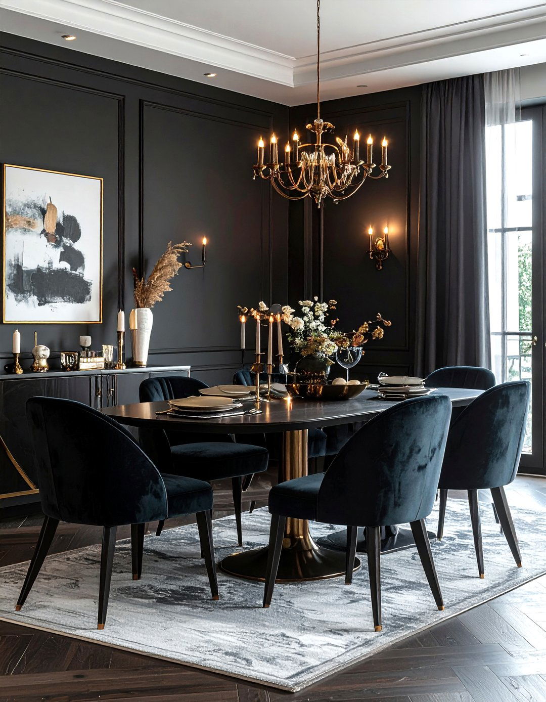 Moody Dining Room - 30 attention-grabbing dining room ideas