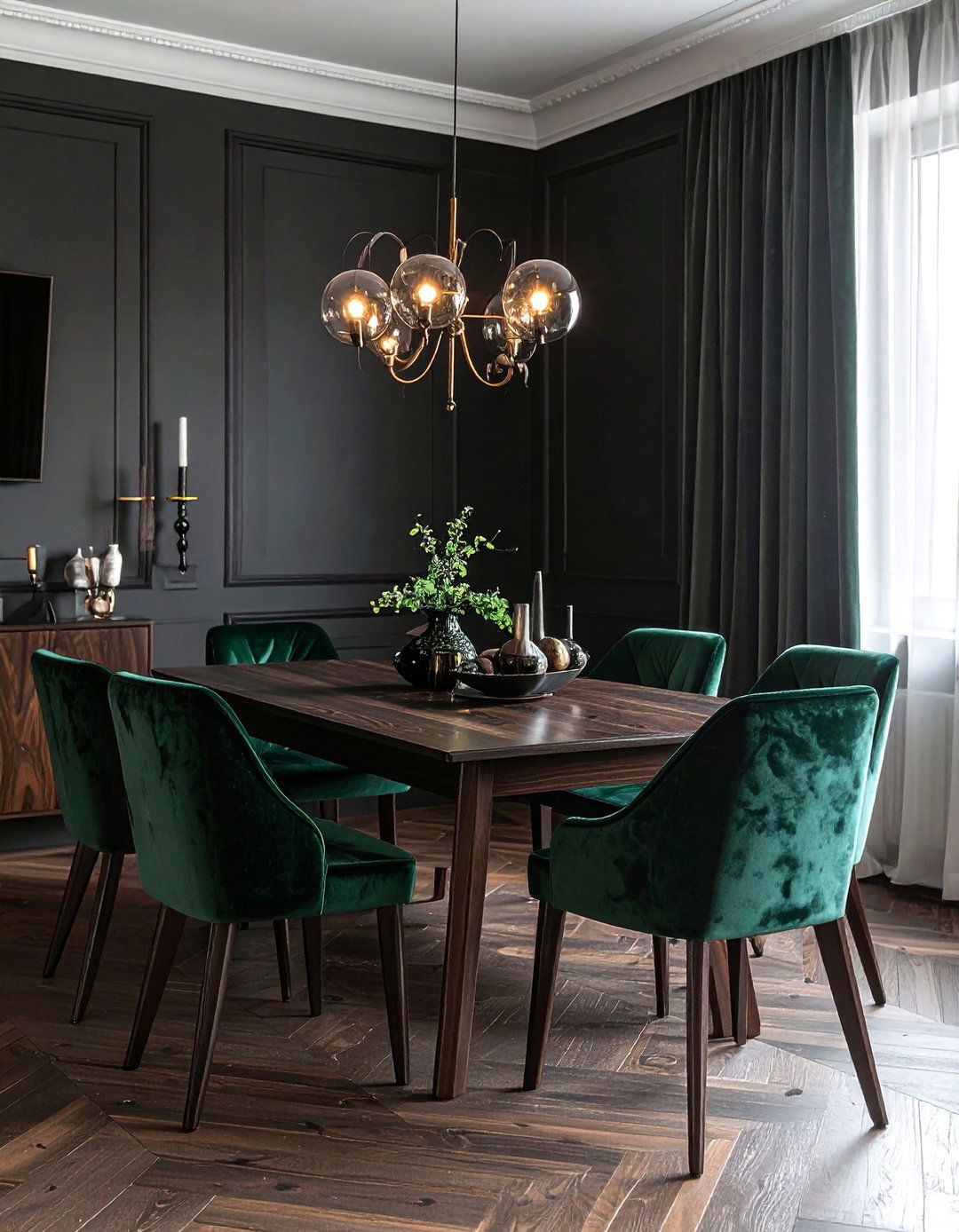 Moody Dining Space - 30 comfortable dining room ideas