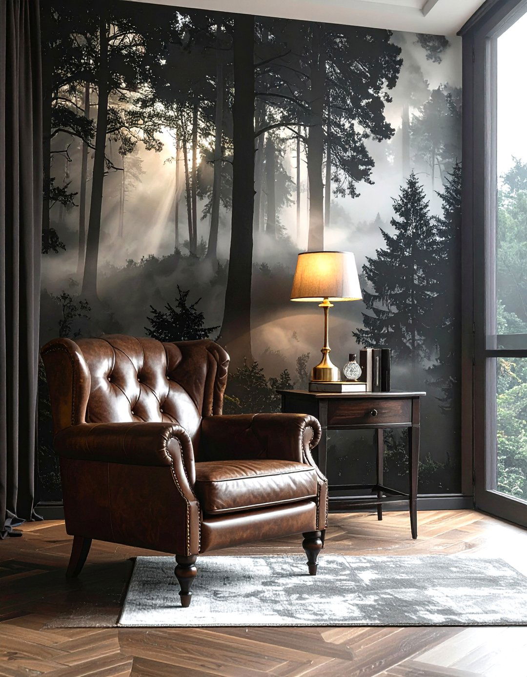 Moody Forest - 30 bold wallpaper ideas