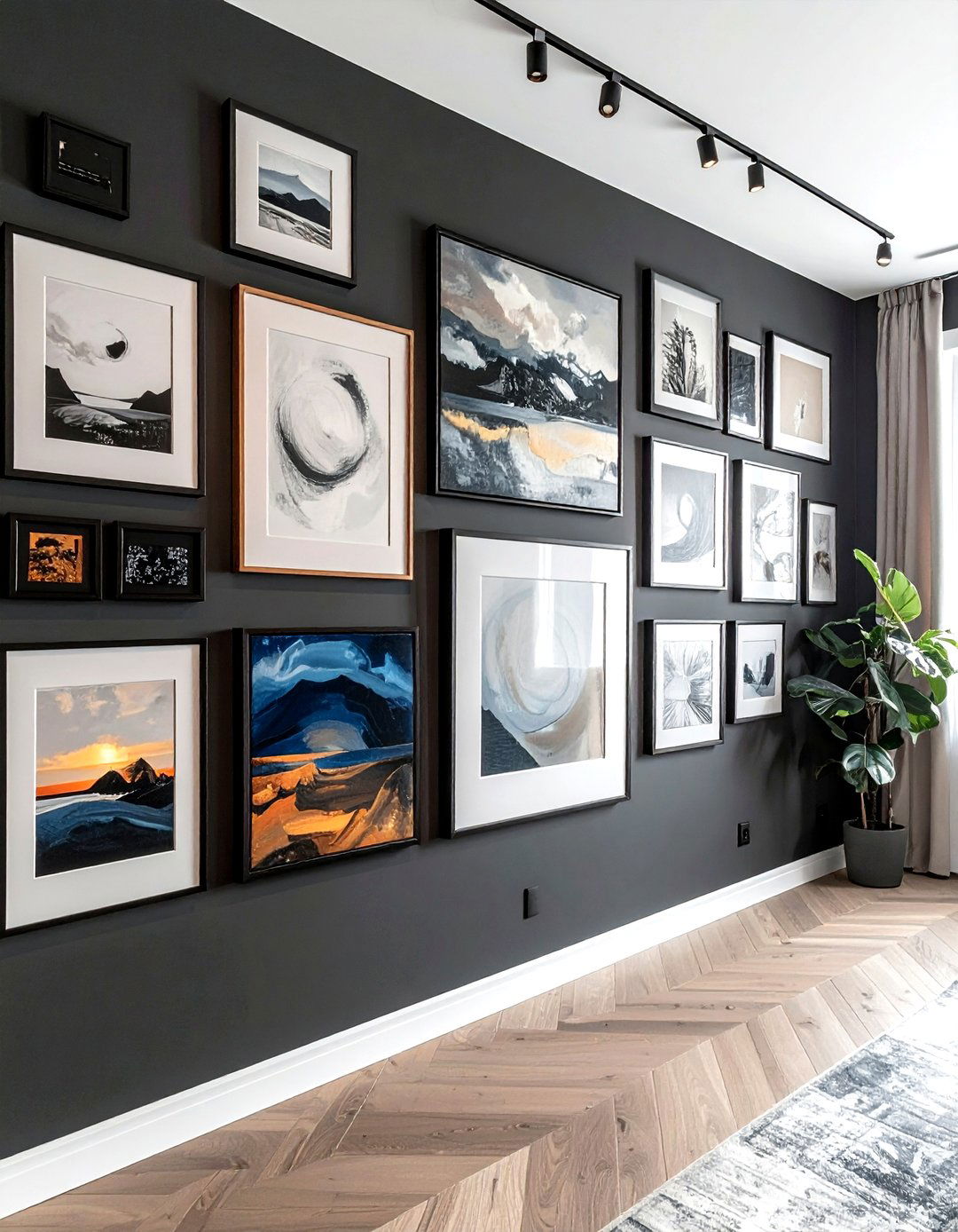 Moody Gallery Wall Art - 30 dark decor ideas