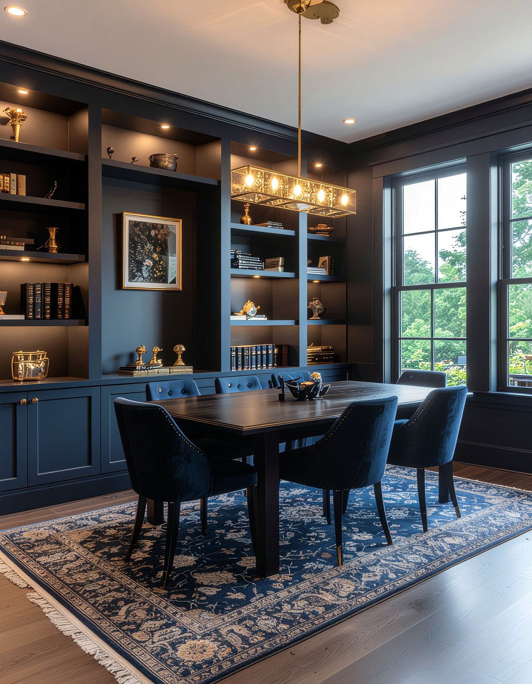 Moody Library Dining Room Decor - 30 dining room library combo ideas