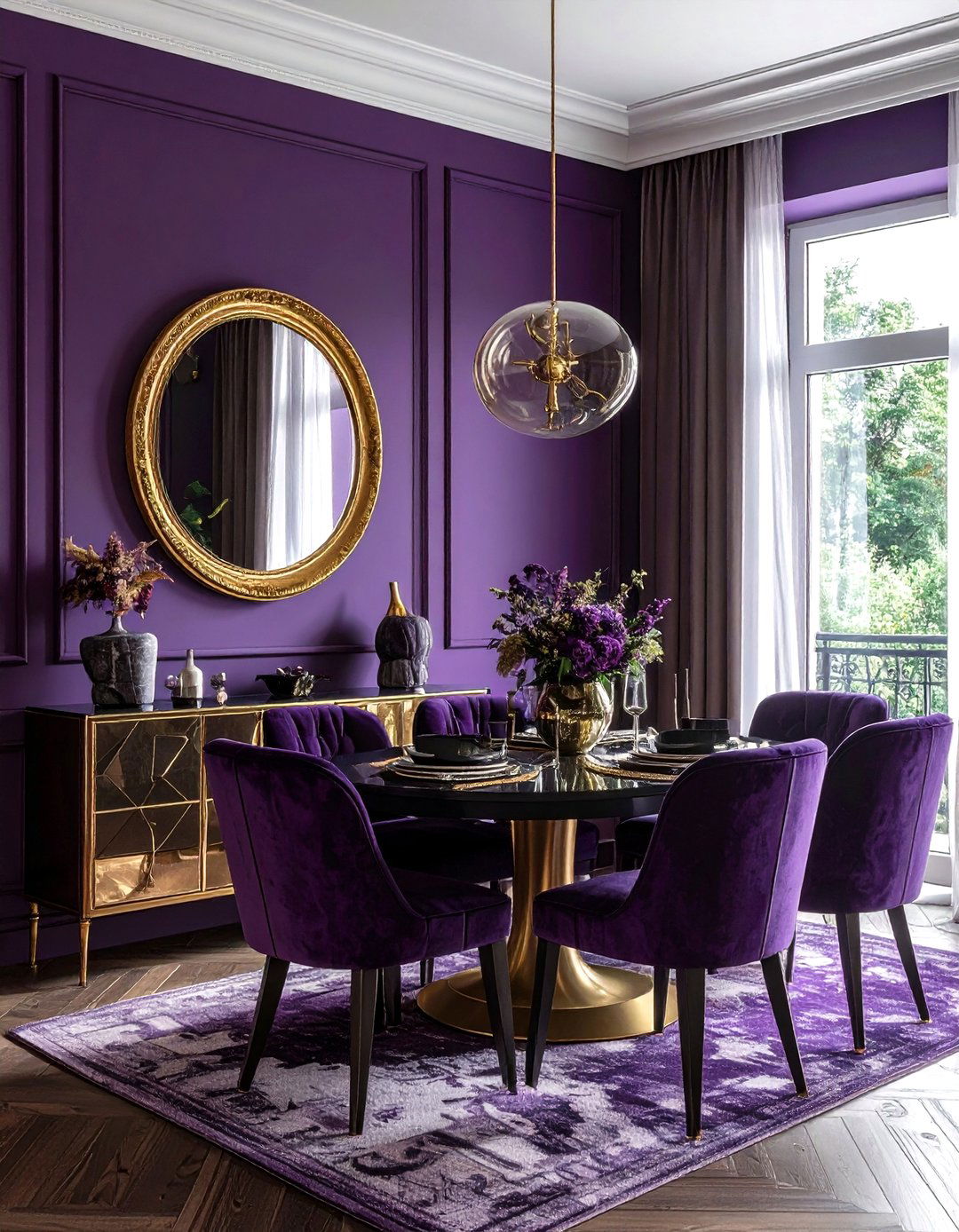 Moody Paint Color - 30 dining room accent ideas