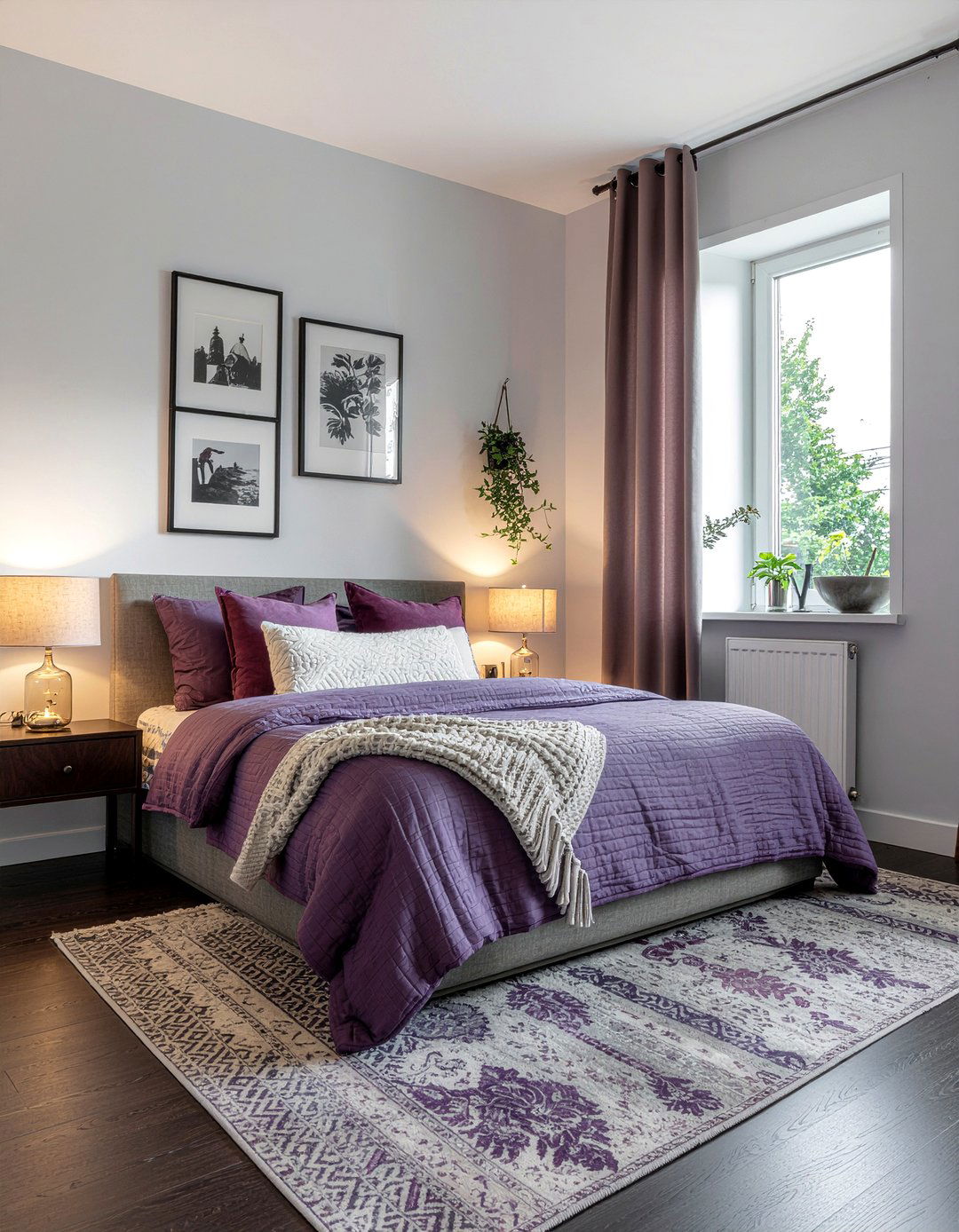 Moody Purple Bedroom - 30 bedroom purple walls