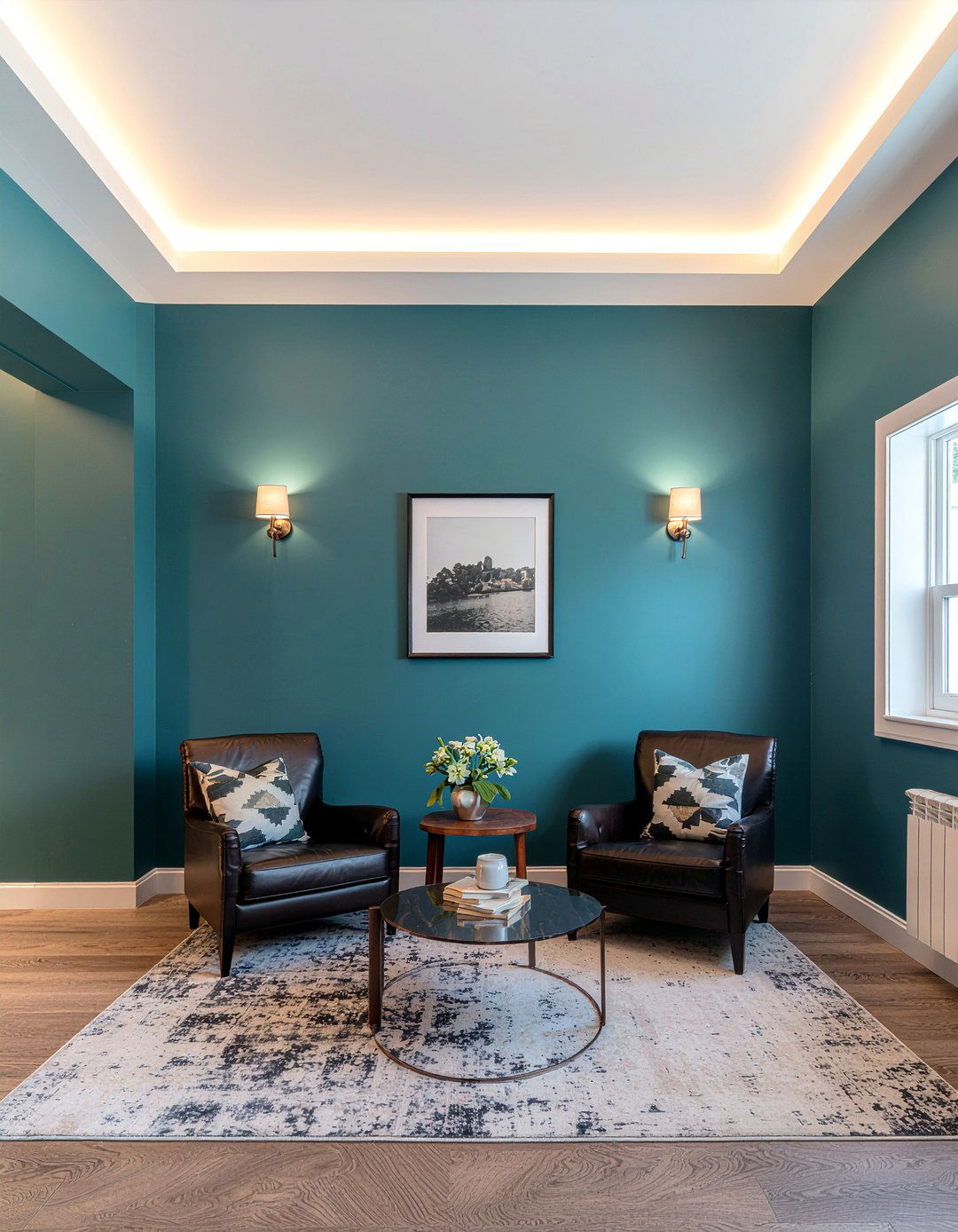 Moody Teal Living Room - 30 teal living room ideas