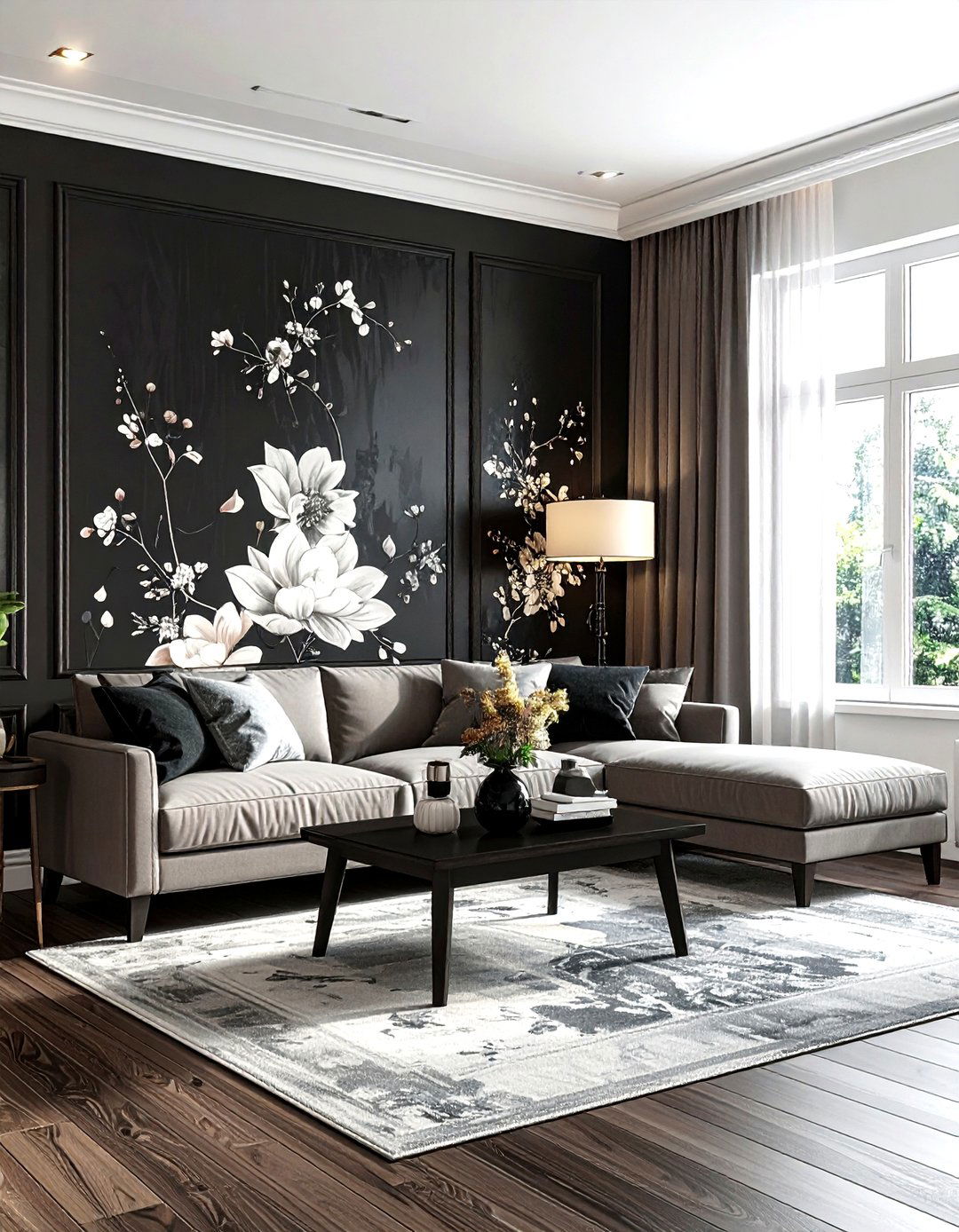 Moody Wallpaper - 30 living room peel and stick wallpapers