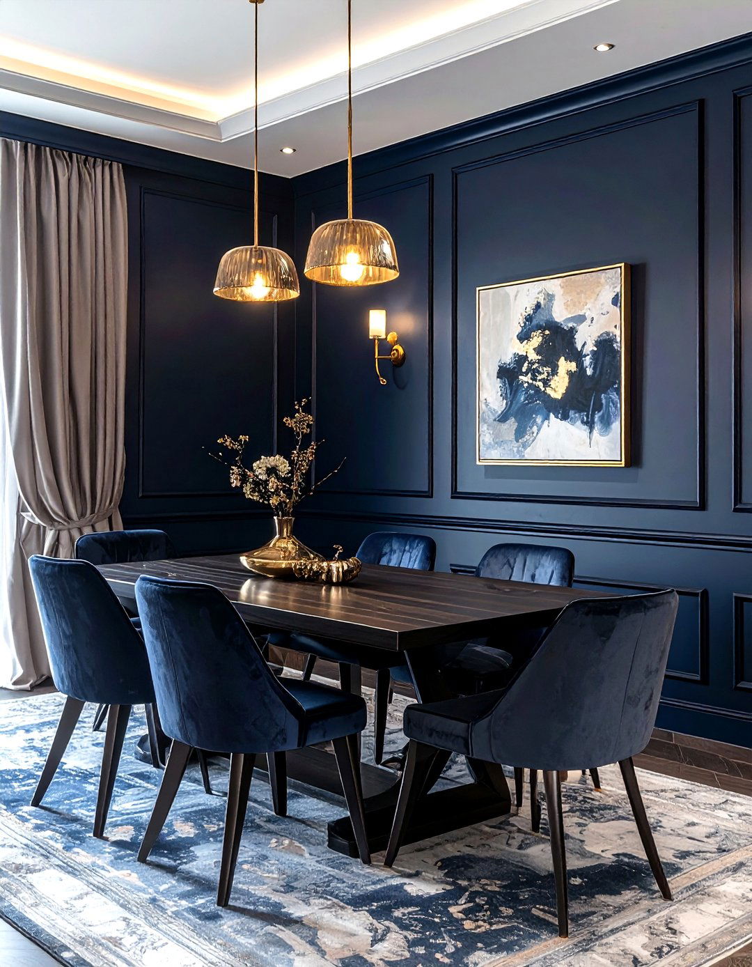 Moody dining room - 30 welcoming dining room ideas