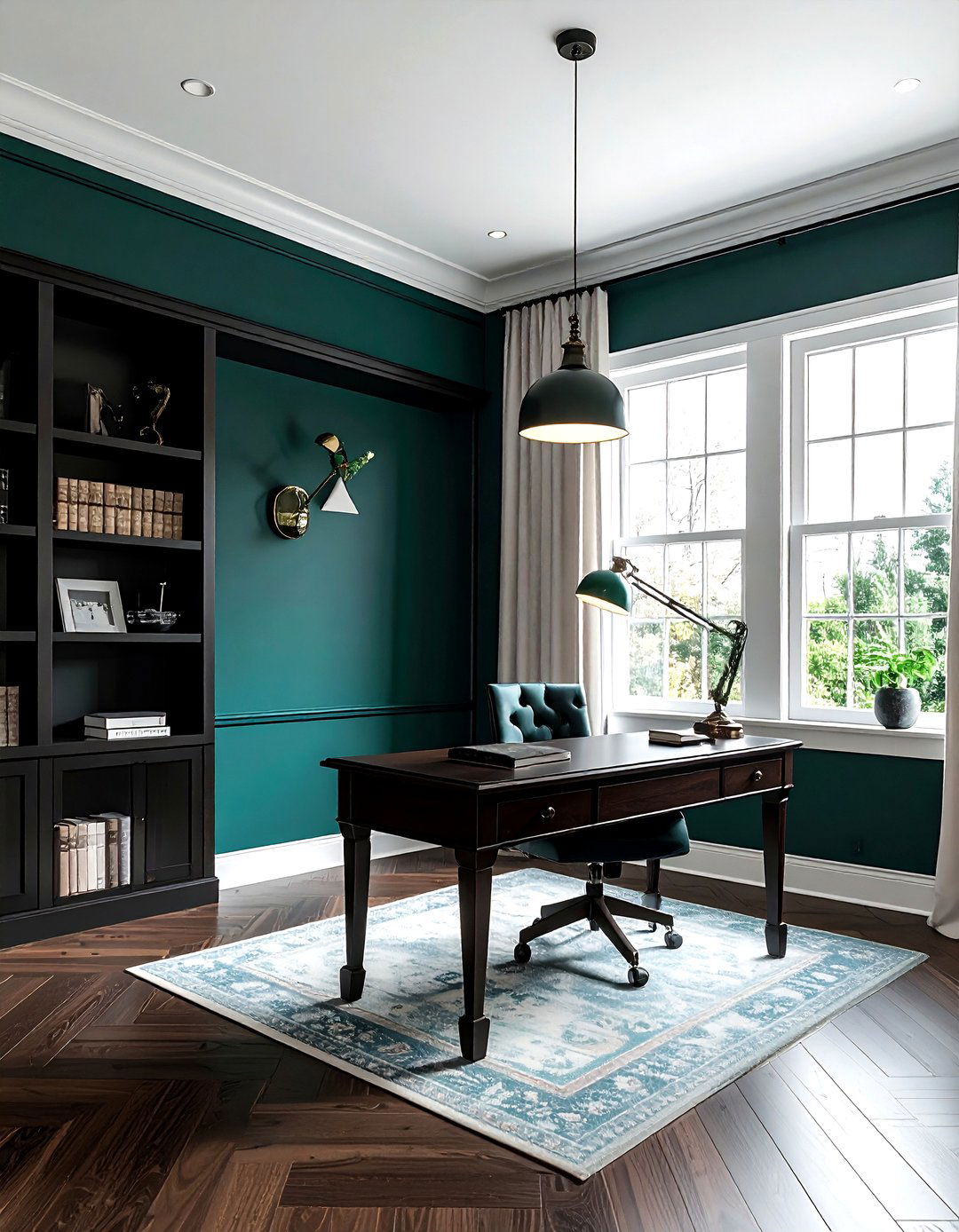 Moody home office - 30 moody decor ideas