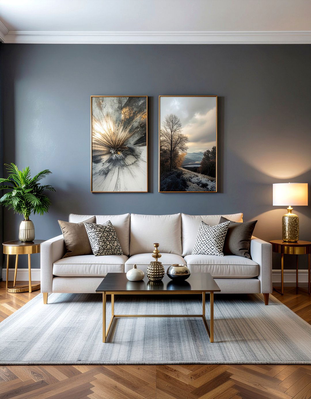 Moody living room paint - 30 living room transformation ideas