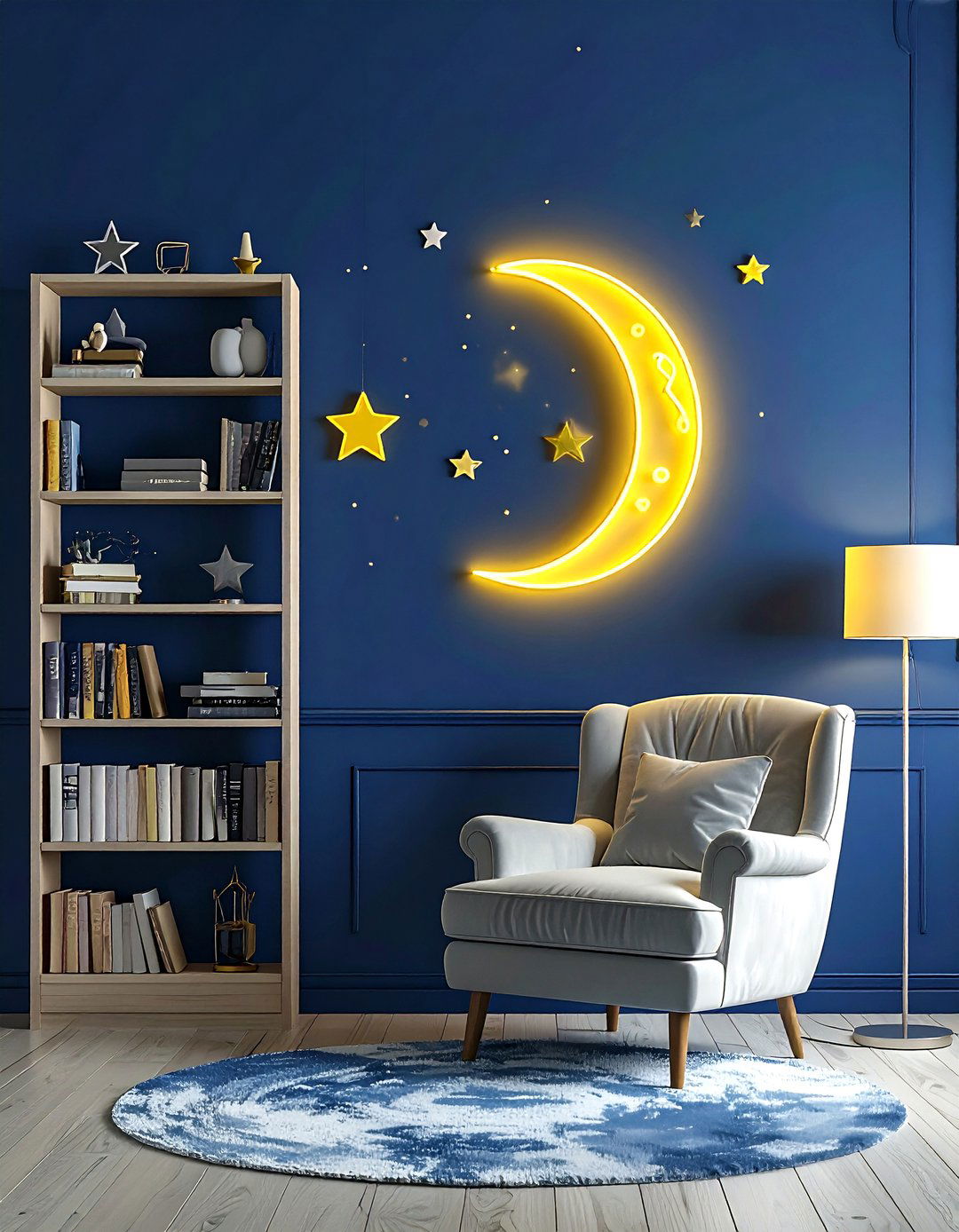 Moon And Stars Neon - 30 neon sign ideas