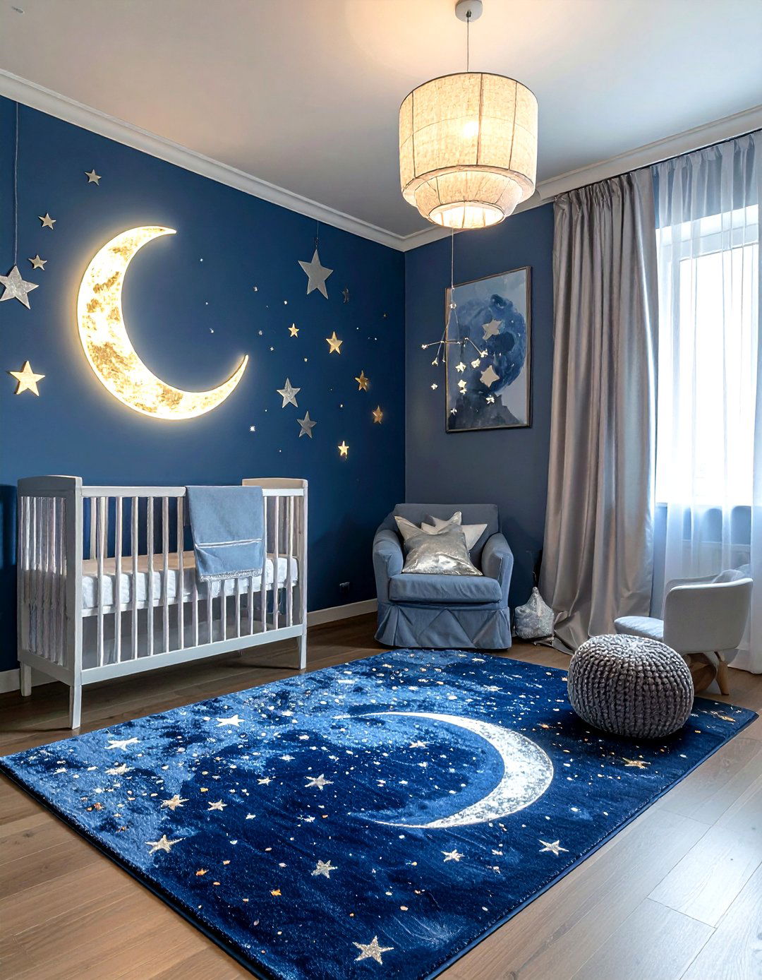 Moon and stars nursery - 30 baby room decor ideas