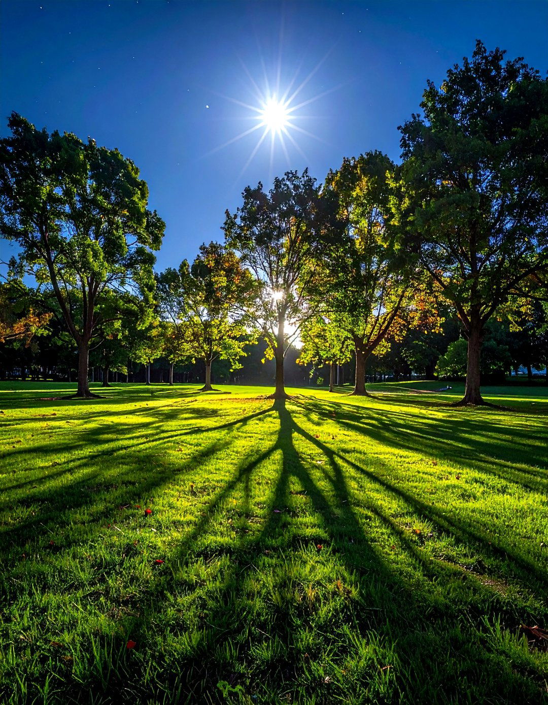 Moonlighting from high trees - 30 outdoor lighting ideas