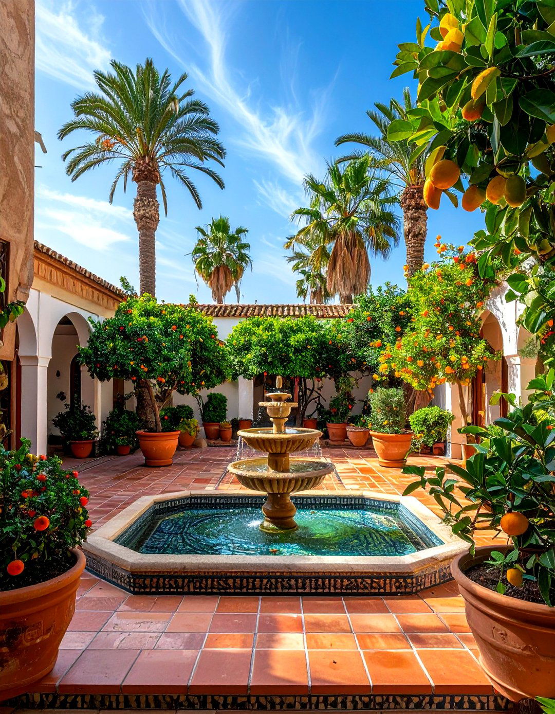 Moroccan Courtyard Garden - 30 Moroccan home decor ideas