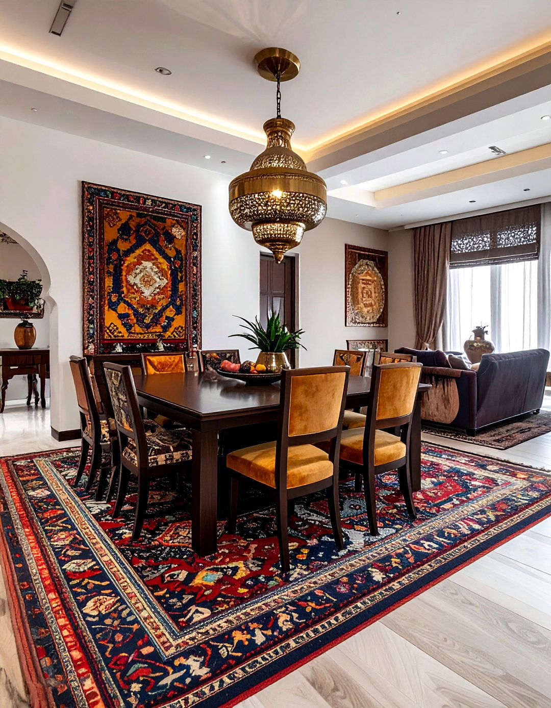 Moroccan Dining Room - 30 Moroccan pattern decor ideas
