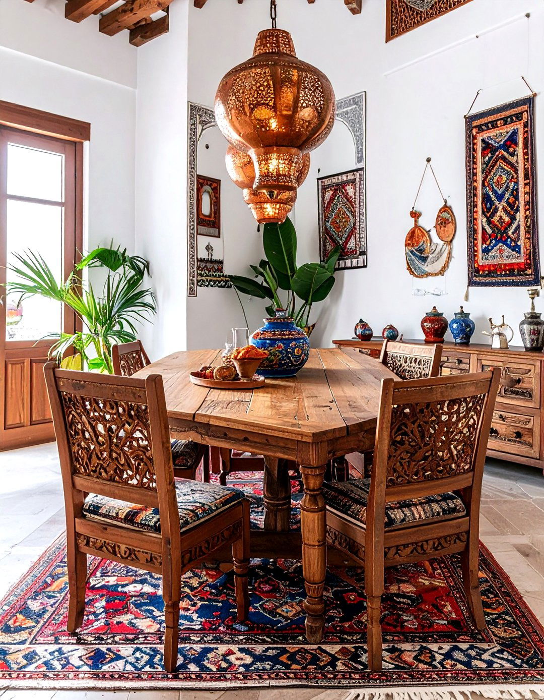 Moroccan Dining Room - 30 Moroccan home decor ideas