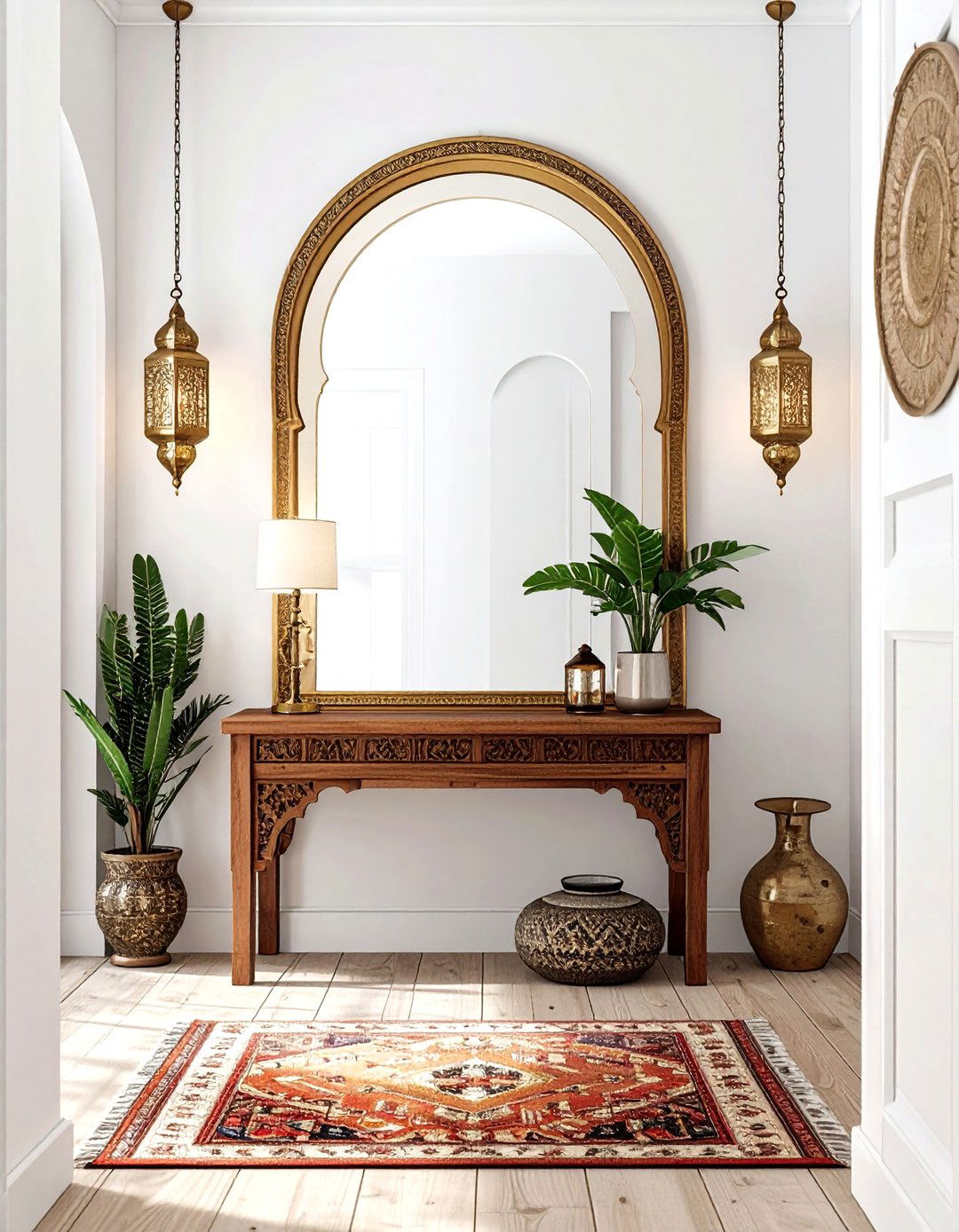 Moroccan Entryway - 30 Moroccan pattern decor ideas