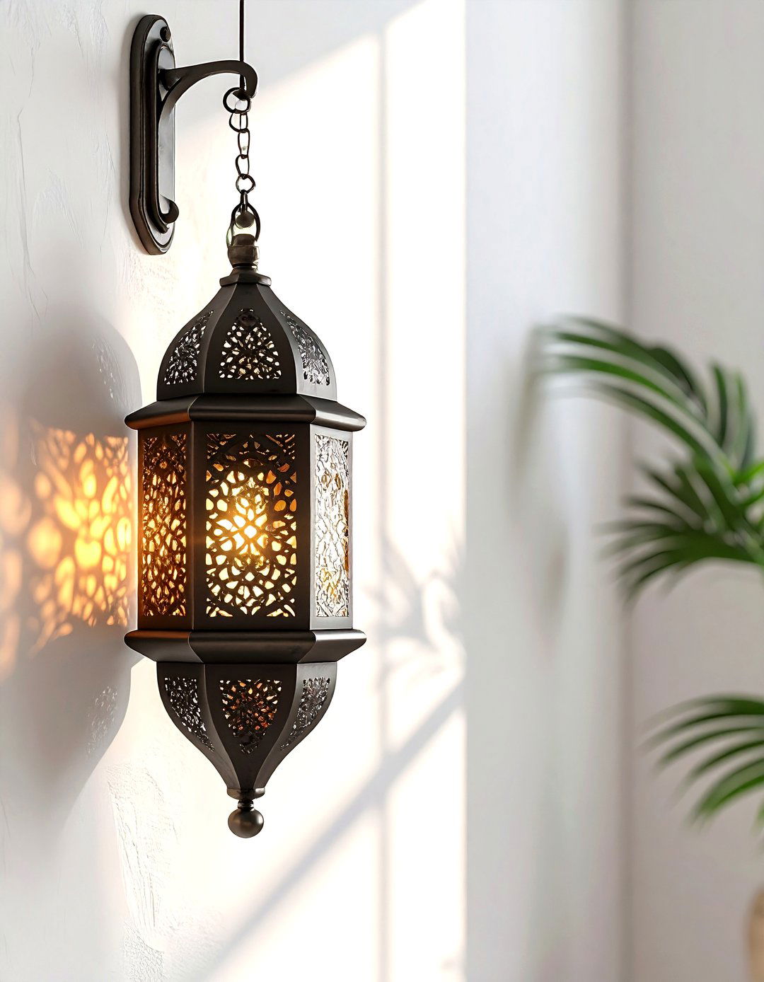 Moroccan Hanging Wall Lantern - 30 living room candle lanterns