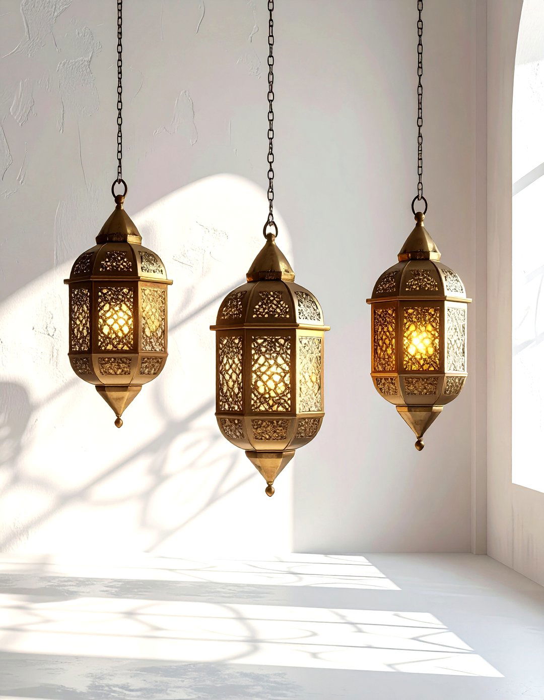 Moroccan Lantern Lighting - 30 Moroccan bathroom ideas