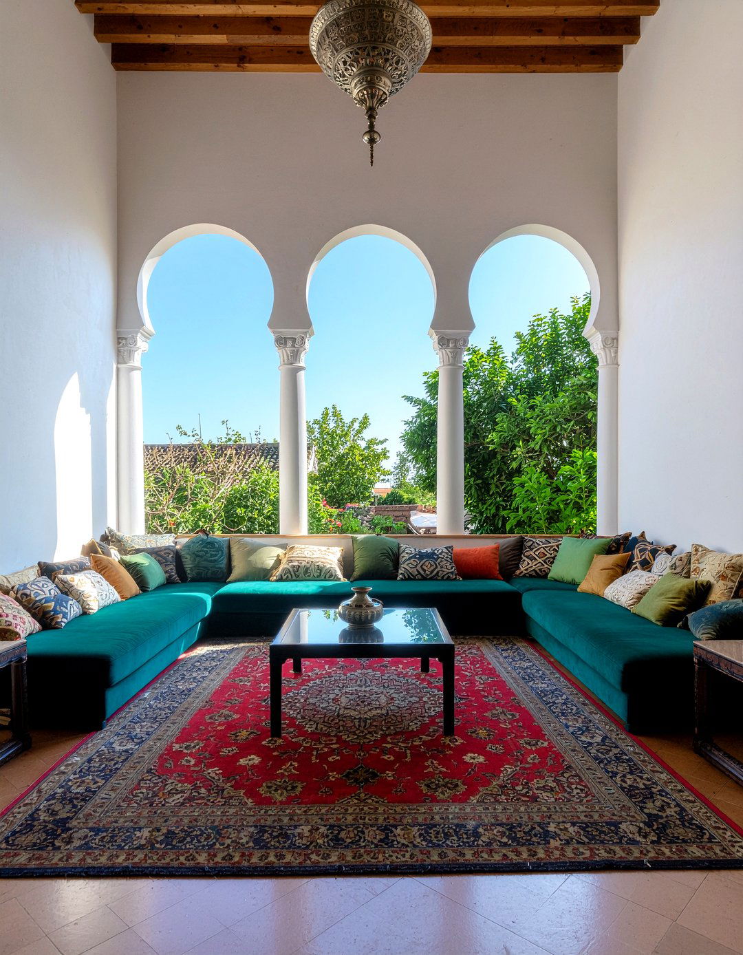 Moroccan Majlis Seating - 30 living room Moroccan furniture ideas
