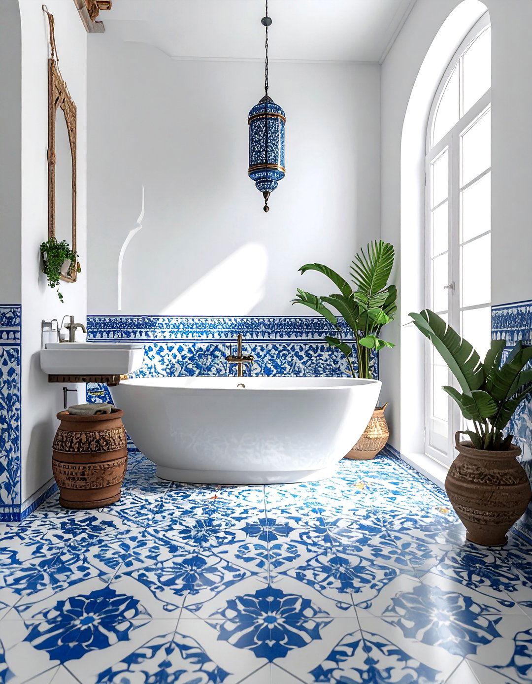 Moroccan Porcelain Bathroom - 30 porcelain bathroom ideas