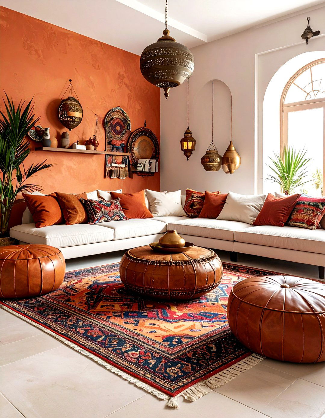 Moroccan Style Decor - 30 travel themed living room ideas