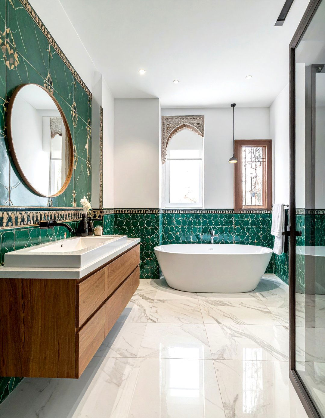 Moroccan Tile - 30 bathroom wow factor ideas