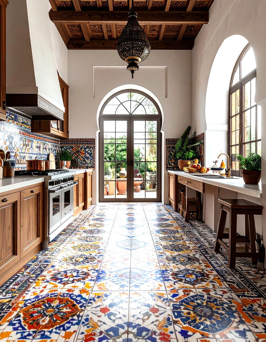 Moroccan Tile - 30 kitchen floor design ideas