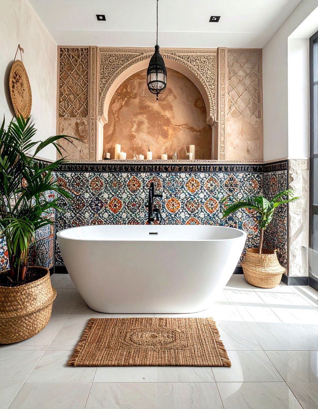 Moroccan Tile Black Grout - 30 black grout bathroom ideas