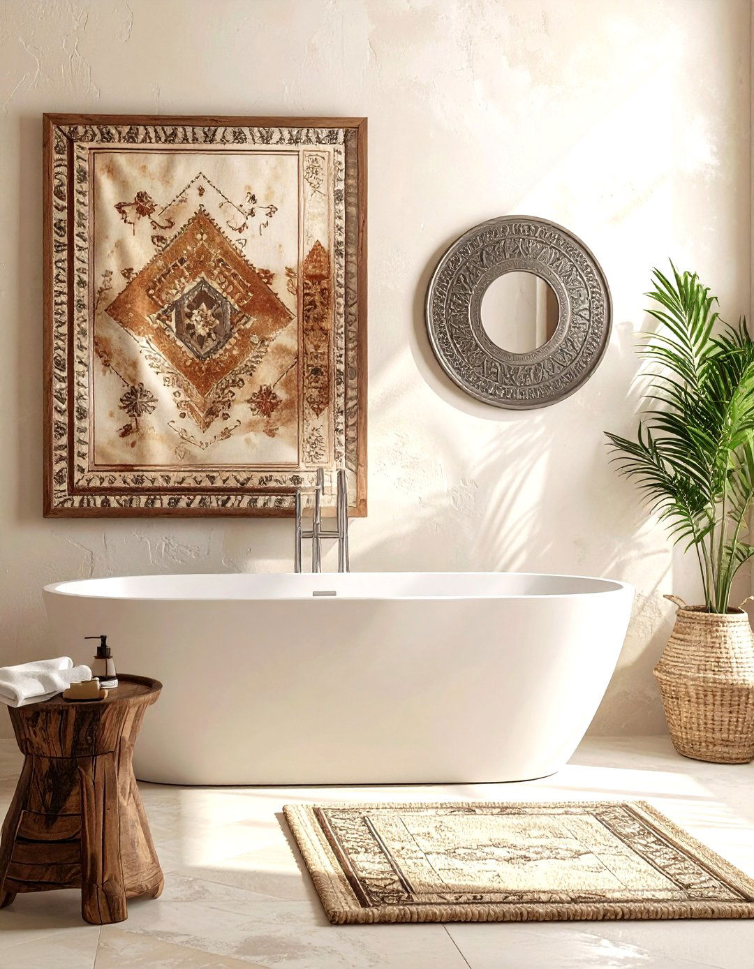 Moroccan Wall Art - 30 Moroccan bathroom ideas