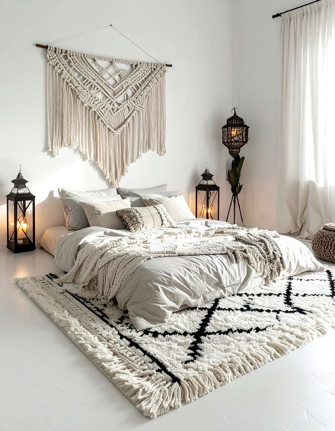 Moroccan area rug - 30 washable rug ideas