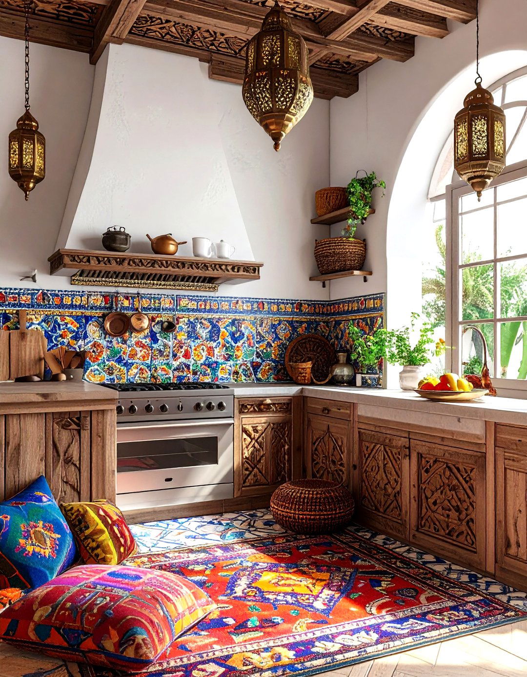 Moroccan boho kitchen - 30 boho kitchen ideas